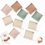 Kalanka - 10 pi�ces debarbouillette bebe essuie tout, serviette visage b�b� d�barbouillettes b�b� en ...
