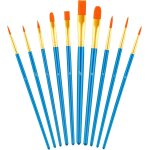 Kalanka - 10 pices pinceaux peinture, pinceau aquarelle, pinceaux peinture acrylique, pinceaux aquarelle, ...
