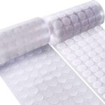 Kalanka - 1008 pi�ces scratch rond, 15 mm pastille blanche avec crochets et boucles, 504 paires double ...
