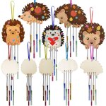 Kalanka - 10pcs bricolage carillon hérisson artisanat hérisson dautomne bois peindre décoration suspendue ... Kalanka - 10pcs bricolage carillon hérisson artisanat hérisson dautomne bois peindre décoration suspendue ...