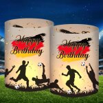 Kalanka - lot de 12 photophores dcoratifs de table - dcoration d'anniversaire pour garon - football ...
