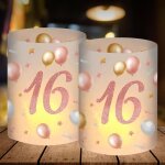 Kalanka - lot de 12 photophores - dcoration de table pour 16 ans - dcoration d'anniversaire pour 16 ...
