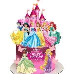 Kalanka - 14 pices decoration gateau anniversaire princesse fille, joyeux anniversaire decoration gateau ...