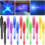 Kalanka - 14pcs crayons  encre invisible, stylo invisible avec lumire uv sans ombre stylo secret espion ...