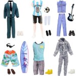 Kalanka - 16 v�tements et accessoires pour ken 30, 5 cm = 6 hauts + 6 pantalons + 6 paires de chaussures ...
