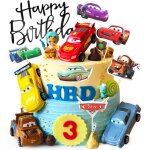 Kalanka - lot de 17 décorations de gâteau de voiture pour enfants, décoration de gâteau d'anniversaire ... Kalanka - lot de 17 décorations de gâteau de voiture pour enfants, décoration de gâteau d'anniversaire ...