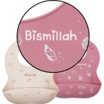 Kalanka - lot de 2 bavoirs silicone bismillah rcuprateurs et impermables - spcial ramadan et ad ...