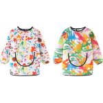 Kalanka - lot de 2 blouses de peinture pour enfants de 6  12 ans avec poches, tablier de peinture, impermabl ...