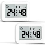 Kalanka - 2 mini hygromtres thermomtres d'intrieur, jauge d'humidit avec celsius (), moniteur de ...