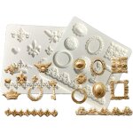 Kalanka - 2 morceaux moule en silicone a cadre 3d (9 x 0. 8 cm) miroir moules en pâte a tarte chocolat ... Kalanka - 2 morceaux moule en silicone a cadre 3d (9 x 0. 8 cm) miroir moules en pâte a tarte chocolat ...