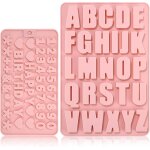 Kalanka - lot de 2 moules en silicone 3d en silicone avec chiffres et lettres de l'alphabet - moules ... Kalanka - lot de 2 moules en silicone 3d en silicone avec chiffres et lettres de l'alphabet - moules ...