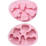 Kalanka - lot de 2 moules en silicone 3d en forme de véhicules en forme de voilier, camion, voiture, ... Kalanka - lot de 2 moules en silicone 3d en forme de véhicules en forme de voilier, camion, voiture, ...