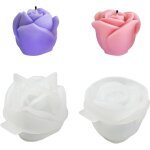 Kalanka - lot de 2 moules en silicone pour bougies en résine epoxy 3d en forme de rose pour bricolage, ... Kalanka - lot de 2 moules en silicone pour bougies en résine epoxy 3d en forme de rose pour bricolage, ...