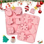 Kalanka - lot de 2 moules en silicone de nol - 12 elments de nol - pour la ptisserie de nol, les ...