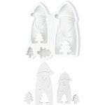 Kalanka - lot de 2 moules en silicone de noël, père noël, bonhomme de neige, moules en silicone, moules ... Kalanka - lot de 2 moules en silicone de noël, père noël, bonhomme de neige, moules en silicone, moules ...