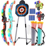Kalanka - 2 pack arc et flèche pour enfants avec lumières led, jouet enfant de tir a l'arc lumineux, ... Kalanka - 2 pack arc et flèche pour enfants avec lumières led, jouet enfant de tir a l'arc lumineux, ...