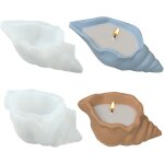 Kalanka - 2 pcs conque shell silicone moules vague shell plateau moules epoxy rsine moules de moulage ...