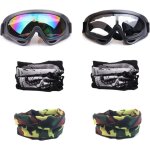Kalanka - 2 pcs lunettes de protection de sécurité et 4 pcs réglable multi - usages masque tactique pour ... Kalanka - 2 pcs lunettes de protection de sécurité et 4 pcs réglable multi - usages masque tactique pour ...
