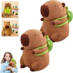 Kalanka - 2 pices capybara peluche jouet, 23 cm peluche capybara de simulation, poupe en peluche capybara, ...