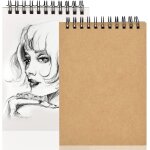 Kalanka - 2 pièces carnet de dessin a6 sketchbook, livre dessin 160 g / m spirale cahier de dessin, carnet ... Kalanka - 2 pièces carnet de dessin a6 sketchbook, livre dessin 160 g / m spirale cahier de dessin, carnet ...