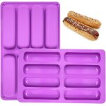 Kalanka - 2 pices moules en silicone pour barres a crales, 8 cavits anti - adhsif moule silicone ...