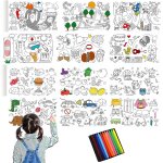 Kalanka - 2 pièces rouleau de coloriage pour enfants, 30 x 300 cm papier dessin pour enfant, papier dessin ... Kalanka - 2 pièces rouleau de coloriage pour enfants, 30 x 300 cm papier dessin pour enfant, papier dessin ...