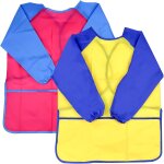 Kalanka - 2 pièces tablier peinture de jardin d'enfants, peintre en imperméable avec manches longues, ... Kalanka - 2 pièces tablier peinture de jardin d'enfants, peintre en imperméable avec manches longues, ...