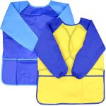 Kalanka - 2 pices tablier peinture de jardin d'enfants, peintre en impermable avec manches longues, ...