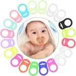 Kalanka - 20 pcs attache tetine silicone, transparent attache tetine mam, adaptateur attache de sucette, ... Kalanka - 20 pcs attache tetine silicone, transparent attache tetine mam, adaptateur attache de sucette, ...