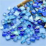 Kalanka - lot de 200 g de mosaïque en cristal de différentes couleurs, petites mosaïques pour loisirs ... Kalanka - lot de 200 g de mosaïque en cristal de différentes couleurs, petites mosaïques pour loisirs ...