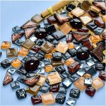 Kalanka - lot de 200 g de mosaïque en cristal de différentes couleurs, petites mosaïques pour loisirs ... Kalanka - lot de 200 g de mosaïque en cristal de différentes couleurs, petites mosaïques pour loisirs ...