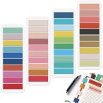 Kalanka - 2000 pices marque page adhesif, 10 styles multicolores annotation livre, postits pour livres, ...