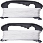 Kalanka - 200m bobine de fil de cerf - volant avec planche a langer noire accessoires pour l'ext�rieur ...