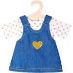 Kalanka - 2052 ensemble de v�tements pour poup�e avec robe et t - shirt en jean dor� taille 35 - 45 cm ...