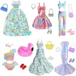 Kalanka - 21 v�tements, 1 jupe florale verte, 1 robe camisole rose, 1 pantalon haut, 1 robe � fleurs ...
