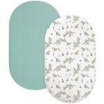 Kalanka - 2pcs drap de berceau pour bébé 82x41cm drap housse mousseline coton housse de berceau, landau ... Kalanka - 2pcs drap de berceau pour bébé 82x41cm drap housse mousseline coton housse de berceau, landau ...