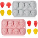 Kalanka - 2pcs moules a bonbons d'halloween, moule en silicone halloween moule en silicone pour tte ...