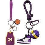 Kalanka - 2pcs porte - clés de basketball, porte clés maillot, porte clef pendentif basketball, ornements ... Kalanka - 2pcs porte - clés de basketball, porte clés maillot, porte clef pendentif basketball, ornements ...