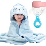 Kalanka - 2pcs serviette de bain enfant bb, sortie de bain bb avec design animal, cape de bain bb ...