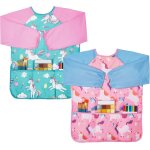 Kalanka - 2pcs tablier peinture enfant, imperméables blouse peinture enfant, tabliers pour garçon avec ... Kalanka - 2pcs tablier peinture enfant, imperméables blouse peinture enfant, tabliers pour garçon avec ...