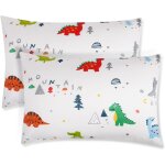 Kalanka - 2pcs taie d'oreiller bb, taie d'oreiller bb 40x60 tte animal 100% pur coton fermeture ...