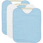 Kalanka - lot de 3 bavoirs impermables, 33x36 cm 90% coton - 10% polyester - bavoirs pour bbs de plus ...