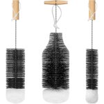 Kalanka - 3 bouteille en verre soda bross - 1 l brosse de nettoyage de bouteille en verre, adapte au ...