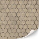 Kalanka - lot de 3 feuilles de dalles autocollantes pour maison de poupe - echelle 1:12 (hexagones en ...