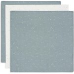 Kalanka - lot de 3 serviettes en mousseline pour bb - twinkling - vert mer - 70 x 70 cm - 100% coton ...