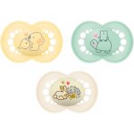 Kalanka - lot de 3 sucettes originales day & night avec ttine en silicone skinsofttm ultra douce pour ...