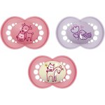 Kalanka - lot de 3 sucettes originales day & night avec ttine en silicone skinsofttm ultra douce pour ...