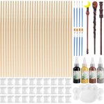 Kalanka - 30 pièces activité manuelle enfant, kit de fabrication de baguettes magiques en bois, bricolage ... Kalanka - 30 pièces activité manuelle enfant, kit de fabrication de baguettes magiques en bois, bricolage ...
