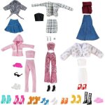 Kalanka - 30pcs v�tements & accessoires de poup�e, 6 robes mini costume de v�tements, 7 paires chaussures ...