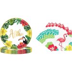 Kalanka - lot de 36 pièces de vaisselle hawaïenne aloha, vaisselle jetable assiette, pour décoration ... Kalanka - lot de 36 pièces de vaisselle hawaïenne aloha, vaisselle jetable assiette, pour décoration ...
